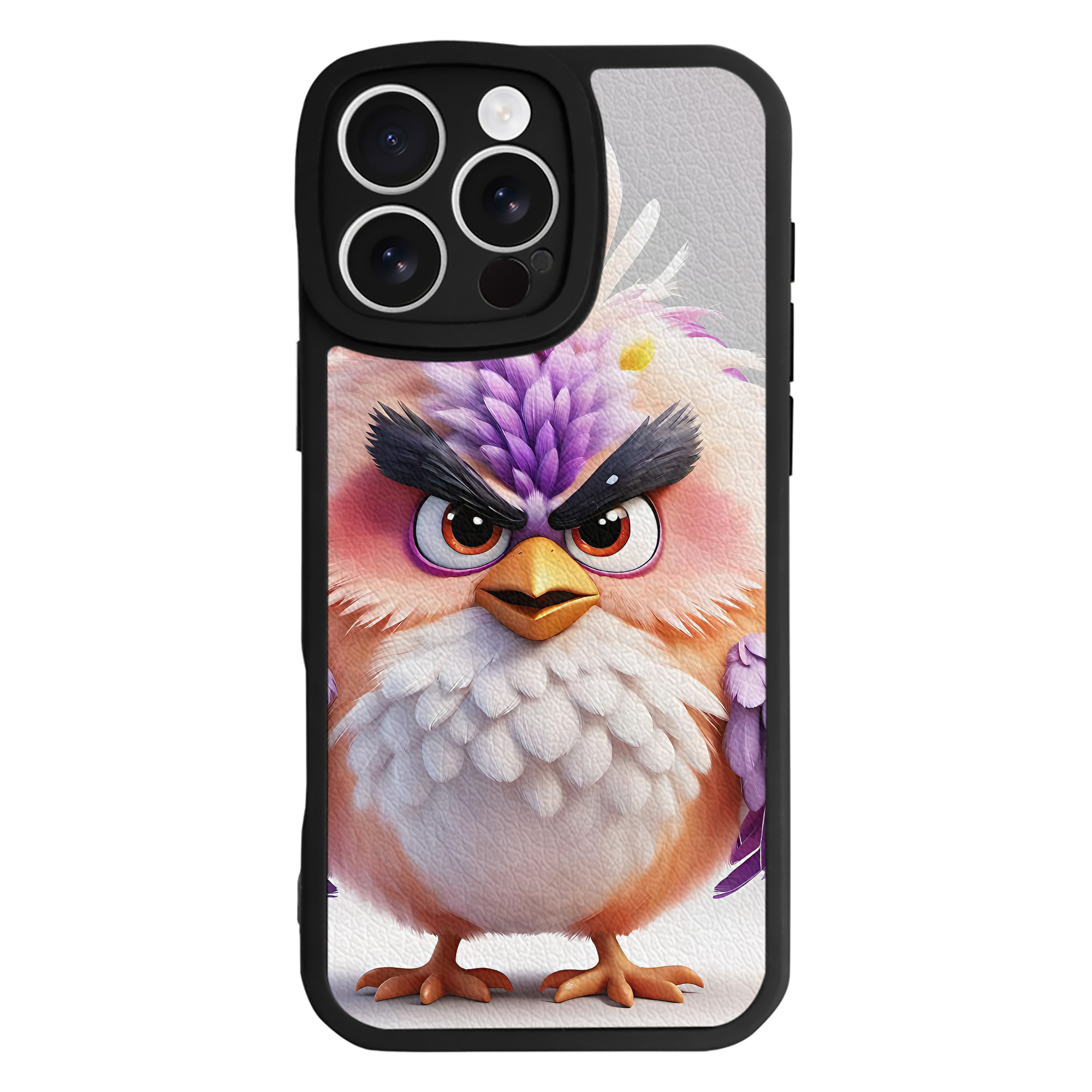 （画像用） Angry Birds アングリーバード 【iPhone 16シリーズ対応】シリコンスマホケース（レザー調） 材質：シリコン